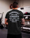 Men's Workout Because Zombie Will Eat The Slow Ones First Wording Printed T-shirt